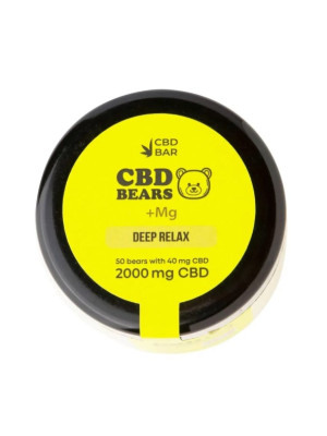 Желейные CBD мишки Relax (КБД 2000мг|Магний 1000мг|со вкусом лимона) 50шт Фото 1