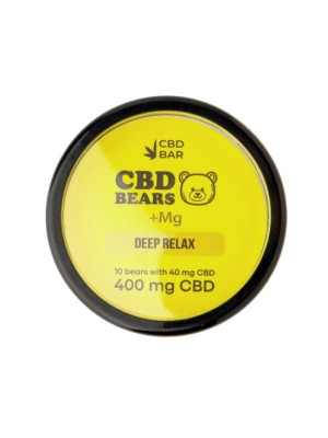 Желейные CBD Мишки Relax (КБД 400мг|Магний 200мг|со вкусом лимона) 10шт Фото 1