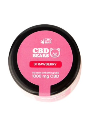 Желейные CBD мишки Balance (КБД 1000мг|со вкусом клубники) 50шт Фото 1