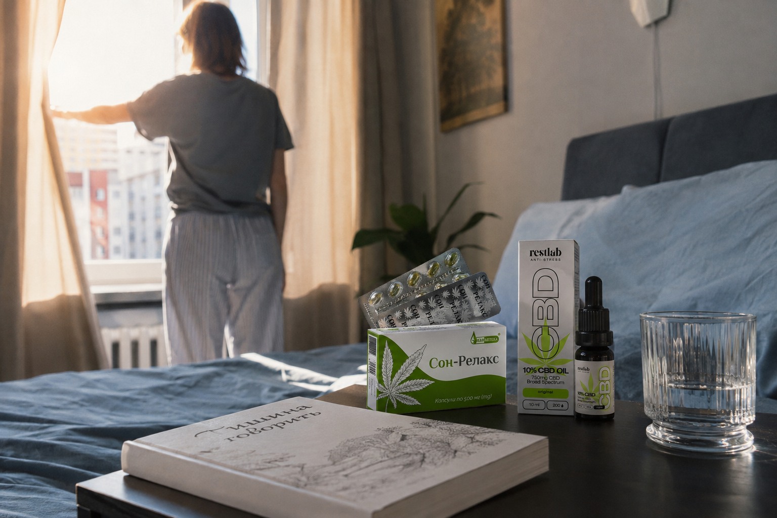 CBD для сну: як зібрати зручний вечірній ритуал з олією або капсулами фото 2