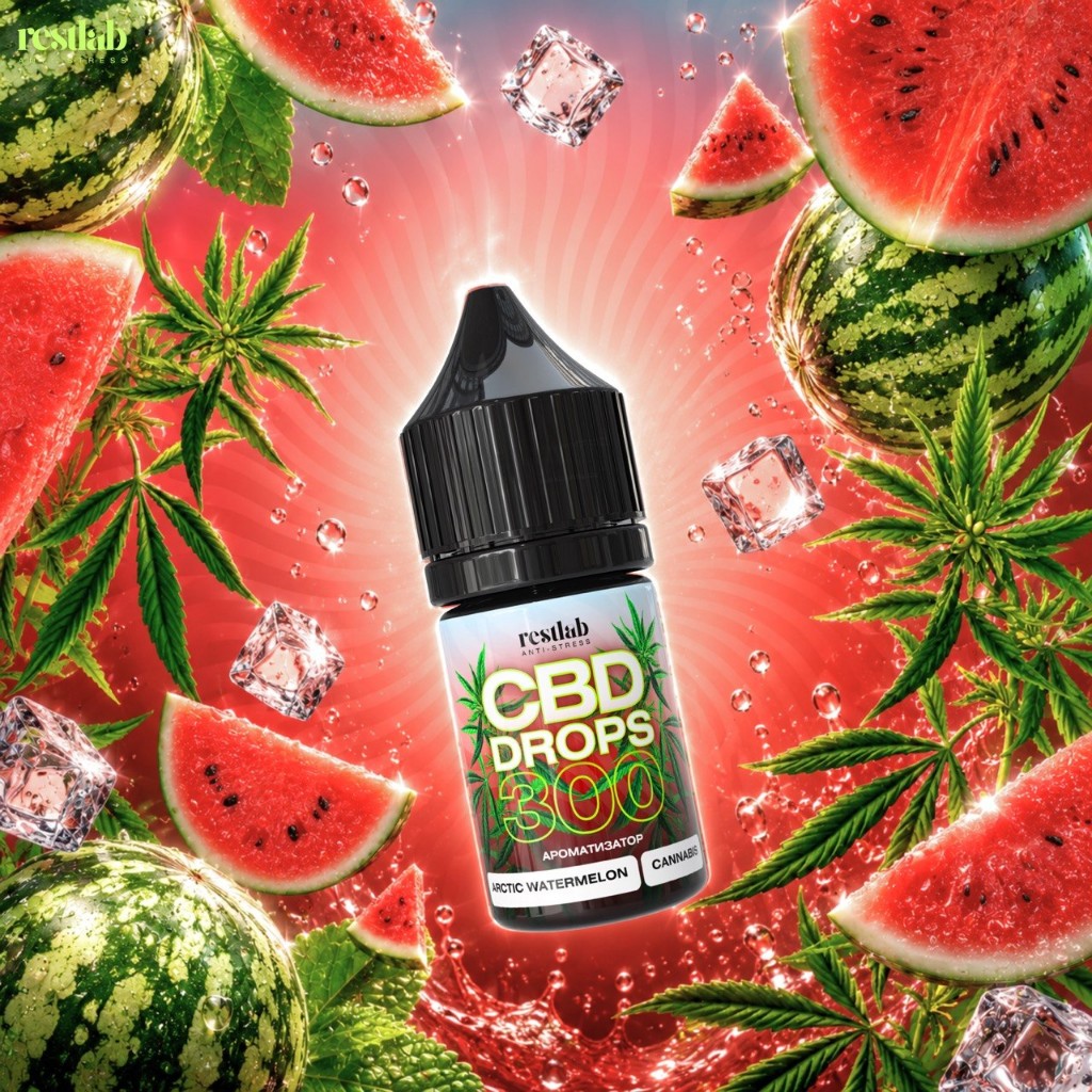 CBD Drops 300 mg Arctic Watermelon фото 1