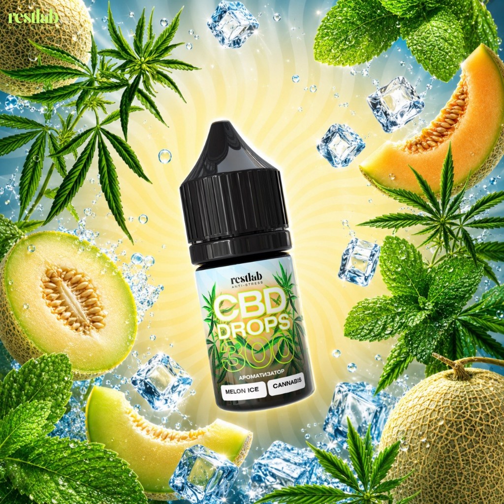 CBD Drops 300 mg Melon Ice фото 1