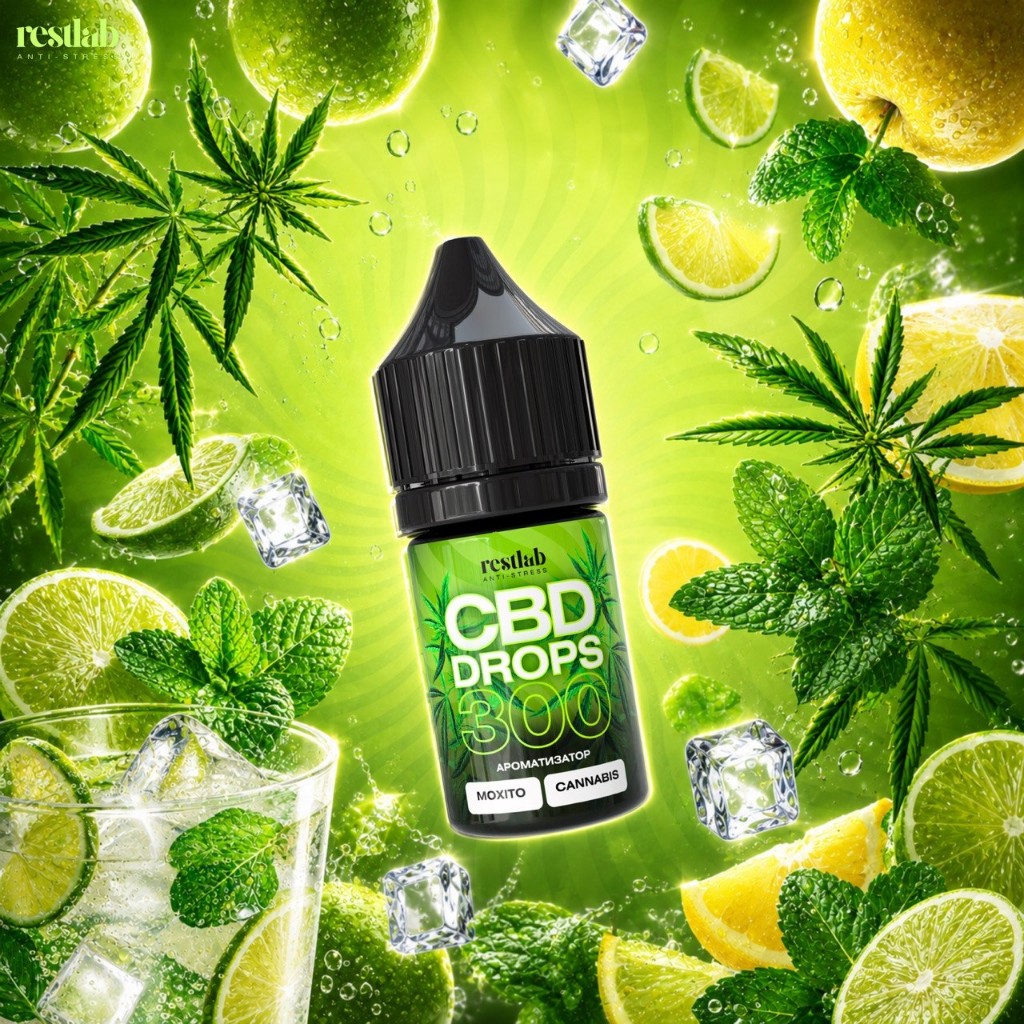 CBD Drops 300 mg Mojito фото 1