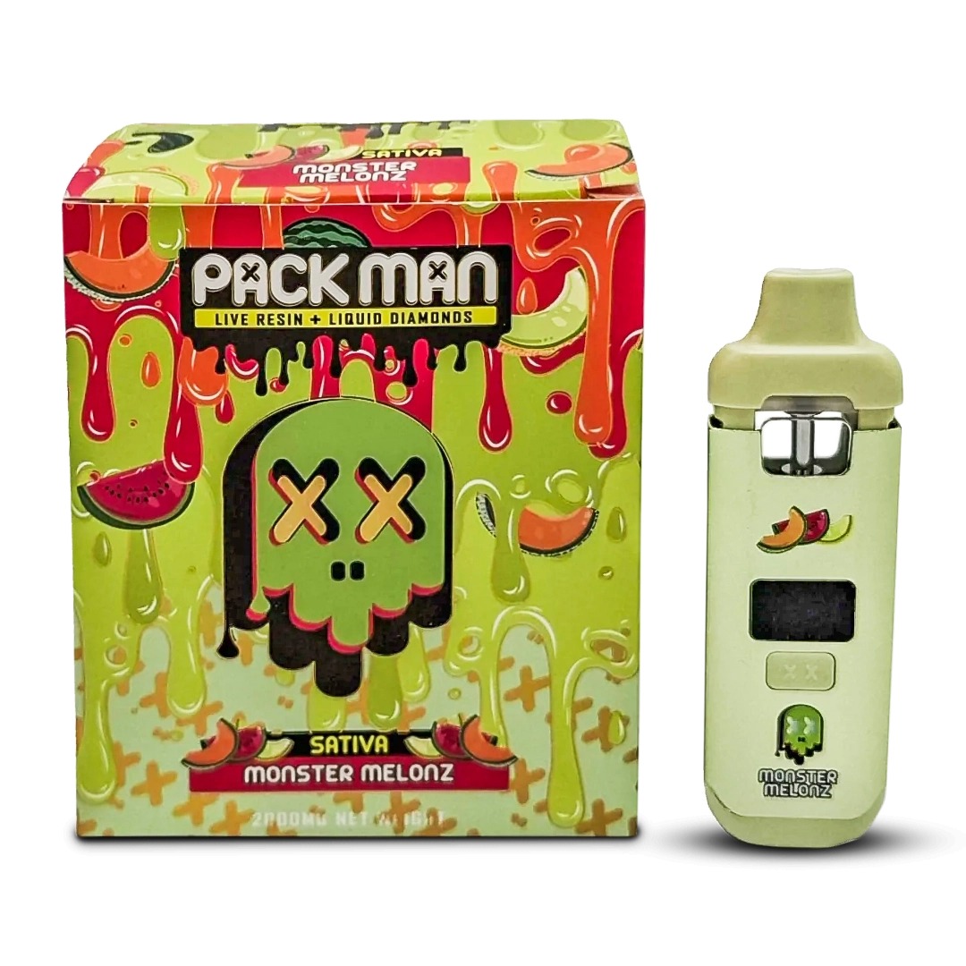 Одноразова вейп ручка Packman 2мл для дистилятів з дисплеєм (порожня) фото 1